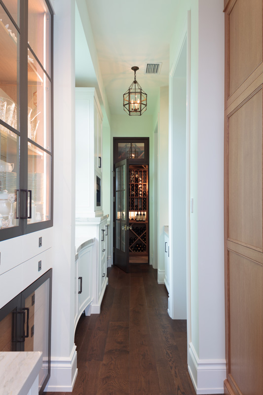 Old Naples Transitional Butlers Pantry